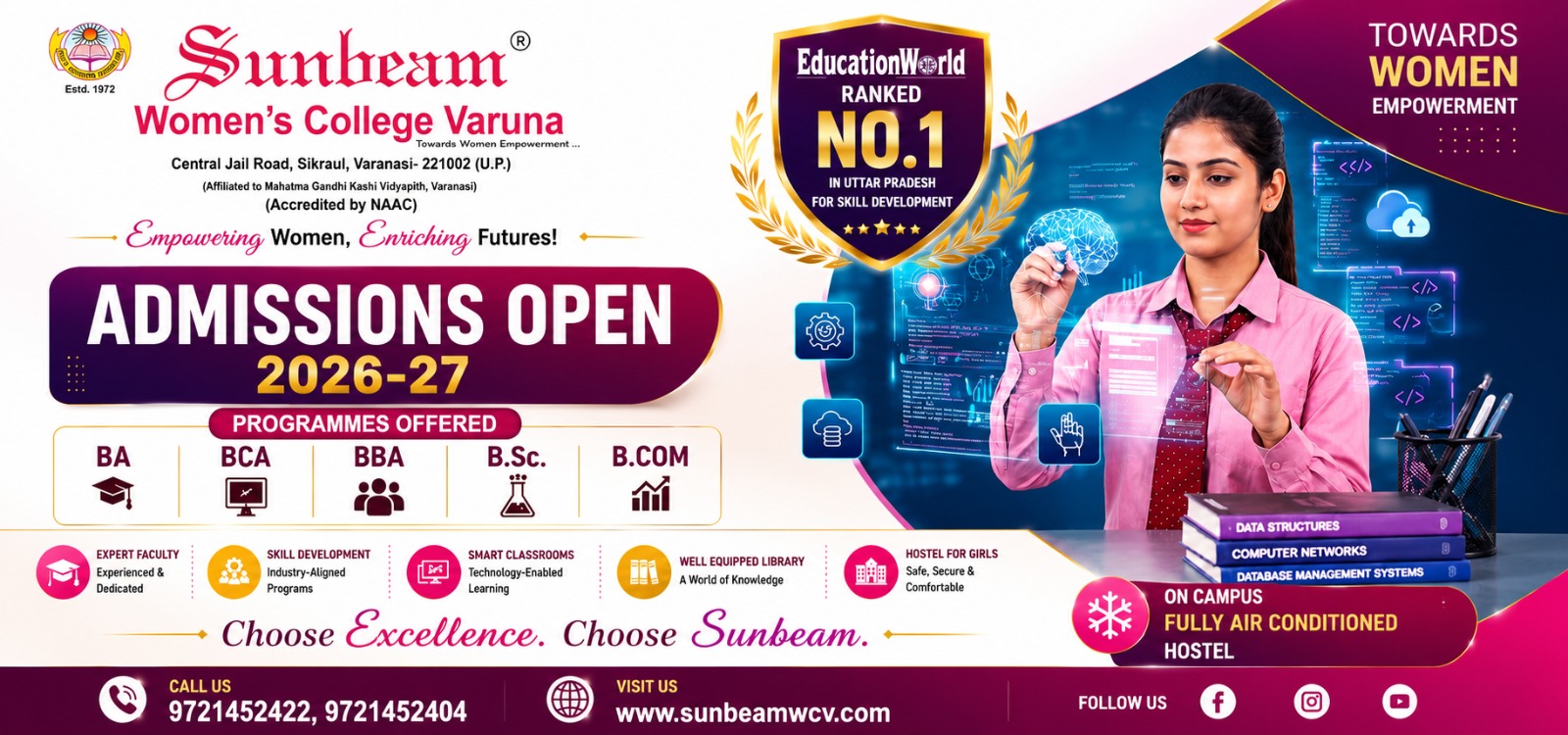 Sunbeam Women's College Varuna — main campus